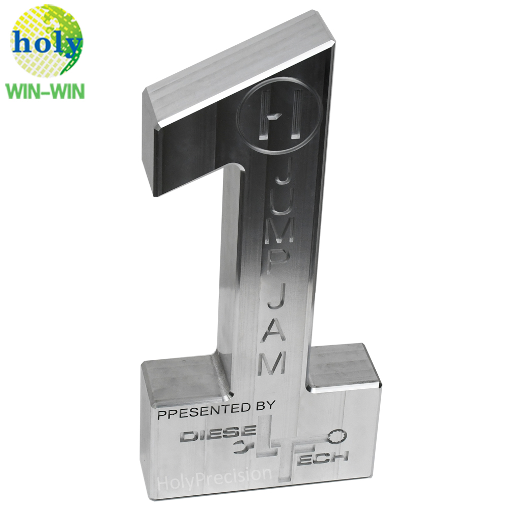 Parti di lavorazione CNC di precisione in alluminio NO.1 su misura con logo di incisione