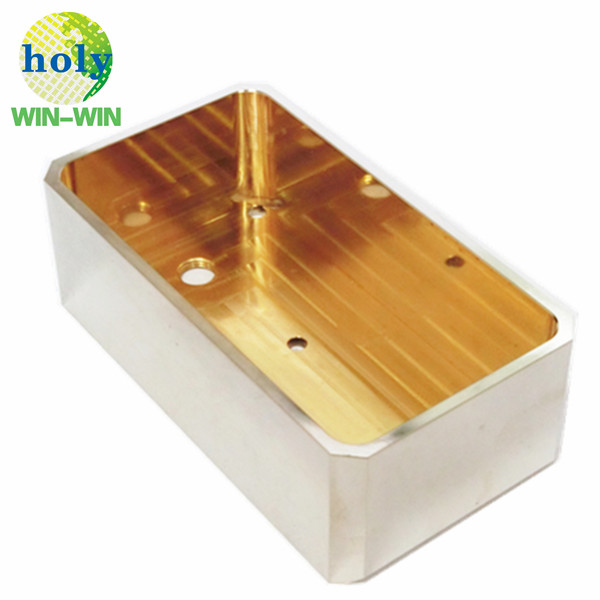 Corpo in ottone OEM CNC Parti di fresatura con custodia con nichelatura